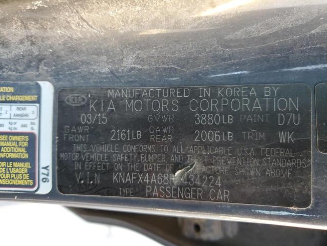 Photo 11 VIN: KNAFX4A68F5434224 - KIA FORTE LX 