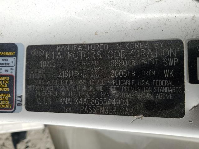 Photo 11 VIN: KNAFX4A68G5544904 - KIA FORTE LX 