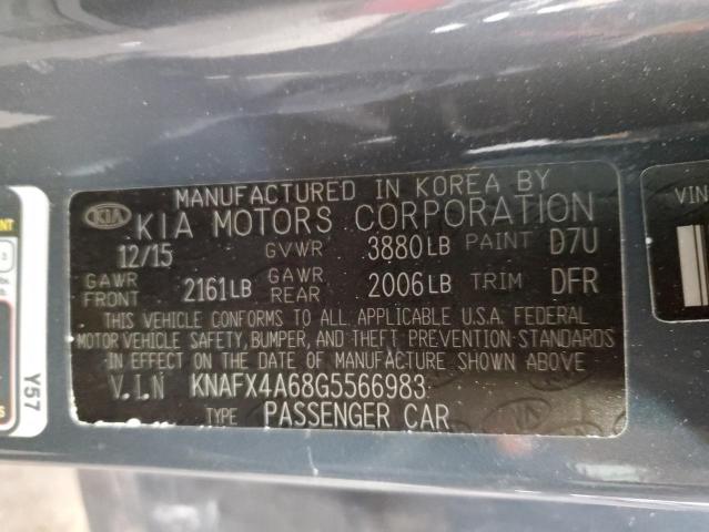 Photo 12 VIN: KNAFX4A68G5566983 - KIA FORTE LX 