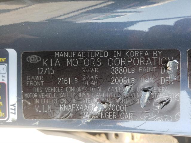 Photo 9 VIN: KNAFX4A68G5570001 - KIA FORTE LX 