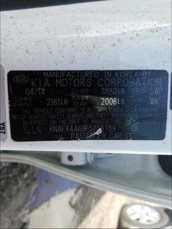 Photo 9 VIN: KNAFX4A69F5256789 - KIA FORTE LX 