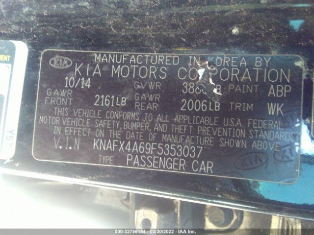 Photo 8 VIN: KNAFX4A69F5353037 - KIA FORTE 