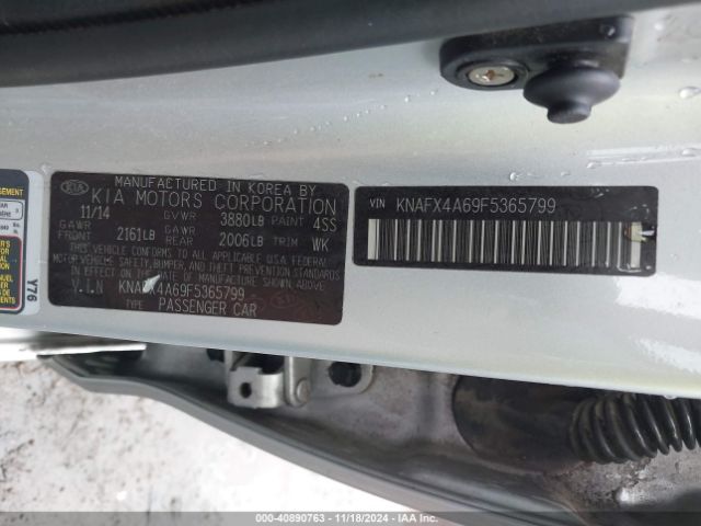 Photo 8 VIN: KNAFX4A69F5365799 - KIA FORTE 