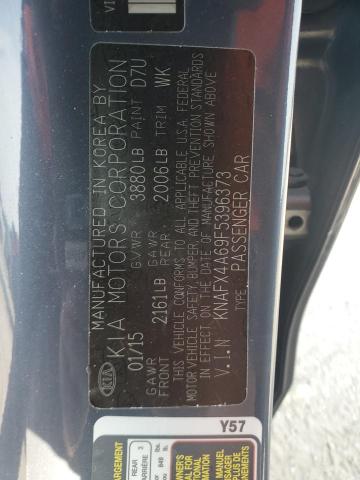 Photo 11 VIN: KNAFX4A69F5396373 - KIA FORTE LX 