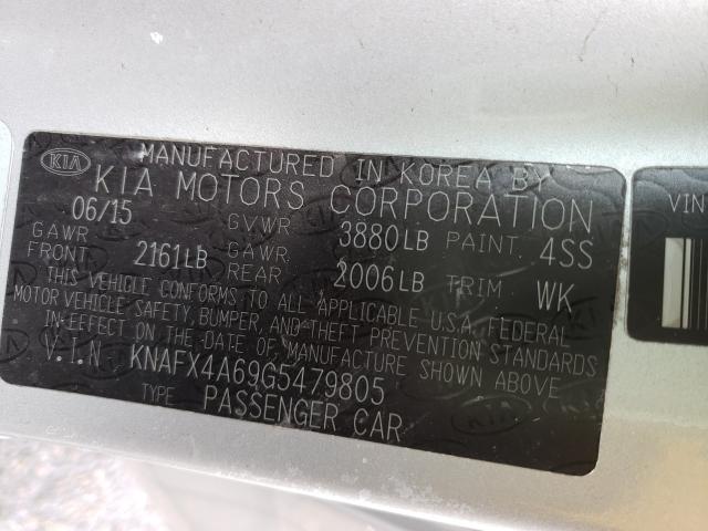 Photo 9 VIN: KNAFX4A69G5479805 - KIA FORTE LX 