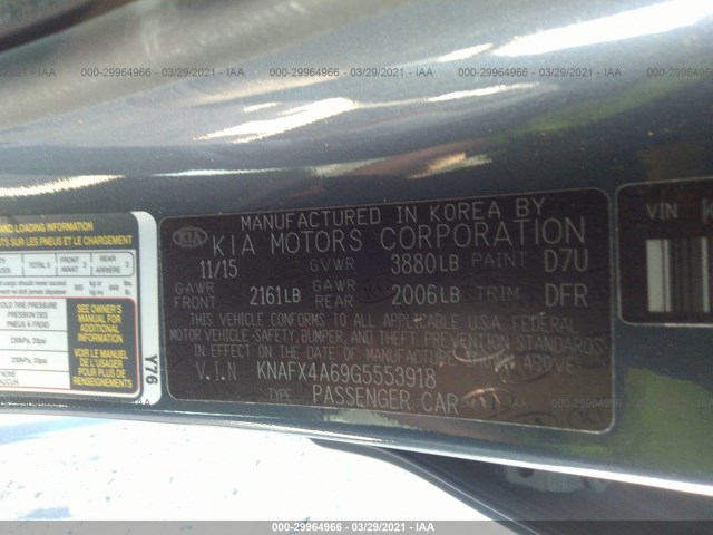 Photo 8 VIN: KNAFX4A69G5553918 - KIA FORTE 