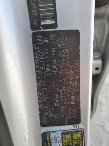 Photo 11 VIN: KNAFX4A6XE5156649 - KIA FORTE LX 