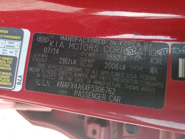 Photo 11 VIN: KNAFX4A6XF5306762 - KIA FORTE 