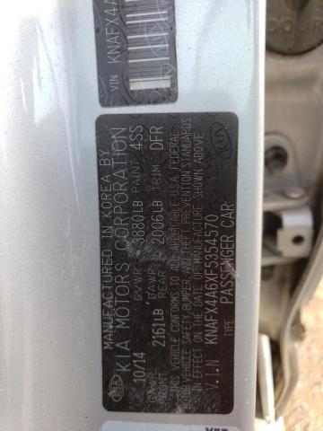 Photo 11 VIN: KNAFX4A6XF5354570 - KIA FORTE LX 