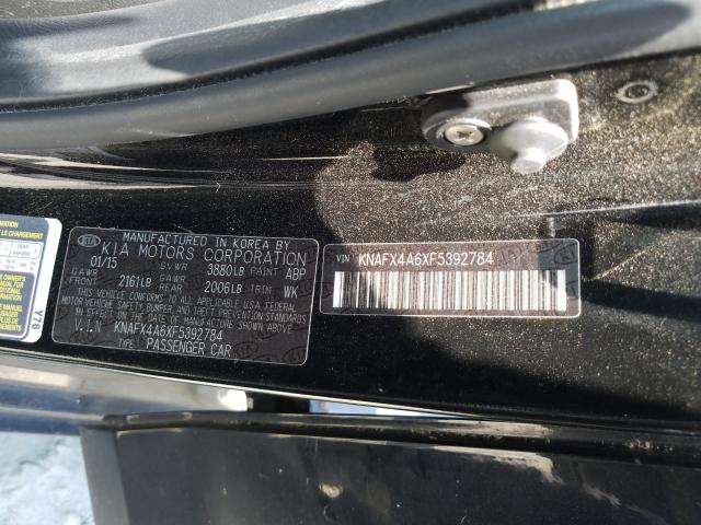 Photo 9 VIN: KNAFX4A6XF5392784 - KIA FORTE LX 