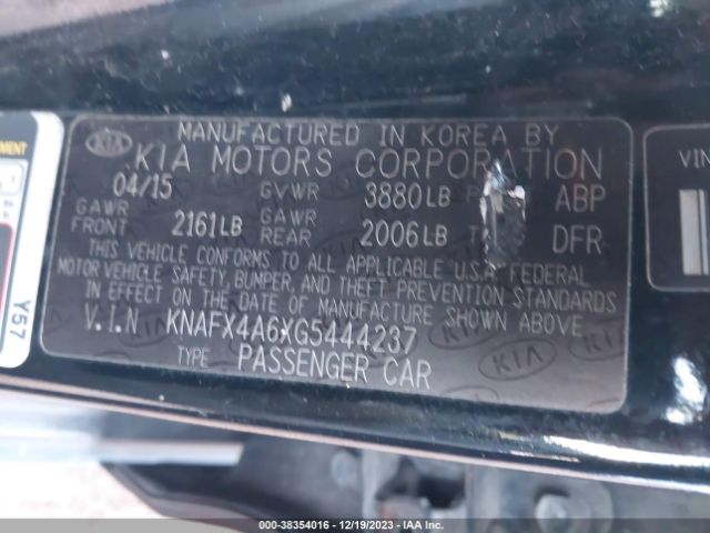 Photo 8 VIN: KNAFX4A6XG5444237 - KIA FORTE 