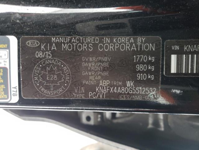 Photo 12 VIN: KNAFX4A80G5512532 - KIA FORTE EX 