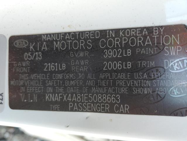 Photo 11 VIN: KNAFX4A81E5088663 - KIA FORTE EX 