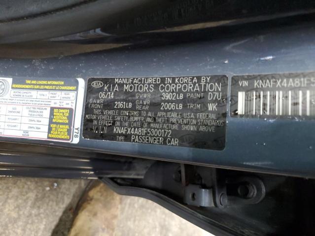 Photo 11 VIN: KNAFX4A81F5300172 - KIA FORTE EX 