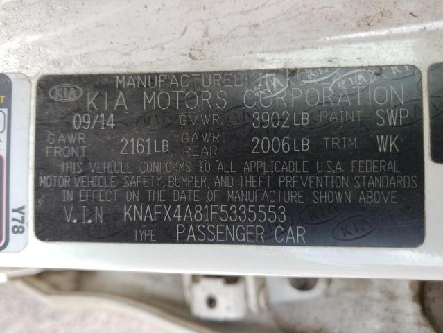 Photo 12 VIN: KNAFX4A81F5335553 - KIA FORTE EX 