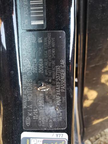 Photo 12 VIN: KNAFX4A81F5371193 - KIA FORTE EX 