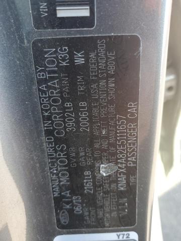 Photo 11 VIN: KNAFX4A82E5111657 - KIA FORTE 