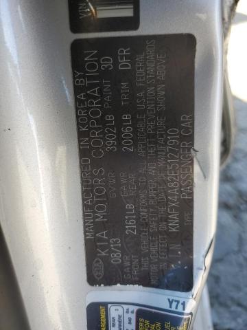 Photo 11 VIN: KNAFX4A82E5127910 - KIA FORTE EX 