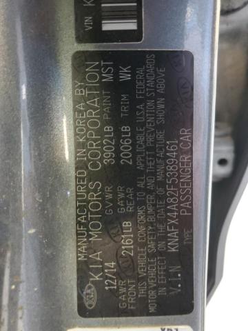 Photo 11 VIN: KNAFX4A82F5389461 - KIA FORTE EX 