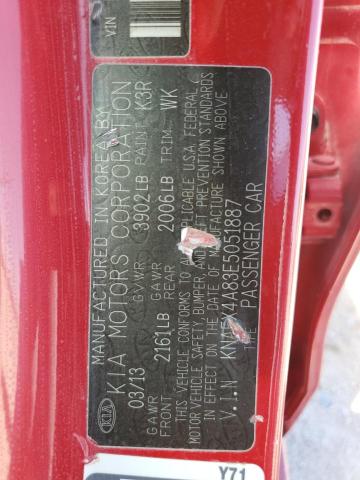 Photo 12 VIN: KNAFX4A83E5051887 - KIA FORTE 