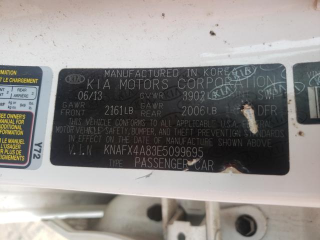 Photo 9 VIN: KNAFX4A83E5099695 - KIA FORTE EX 