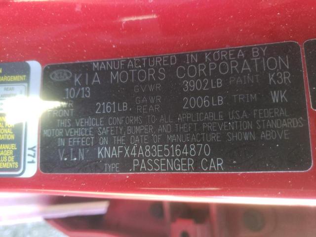 Photo 9 VIN: KNAFX4A83E5164870 - KIA FORTE EX 