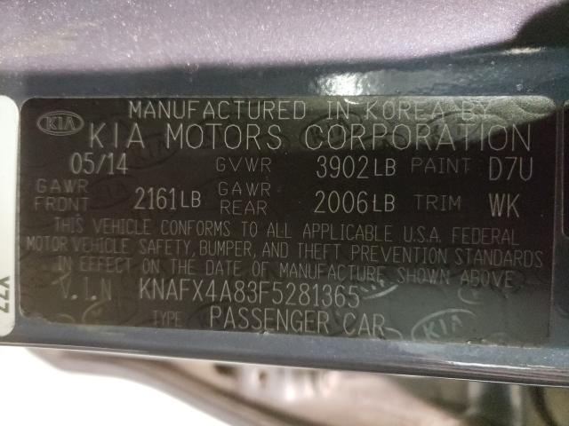 Photo 9 VIN: KNAFX4A83F5281365 - KIA FORTE EX 