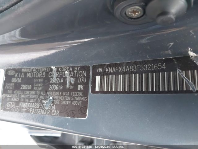 Photo 8 VIN: KNAFX4A83F5321654 - KIA FORTE 