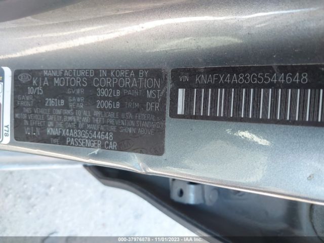 Photo 8 VIN: KNAFX4A83G5544648 - KIA FORTE 