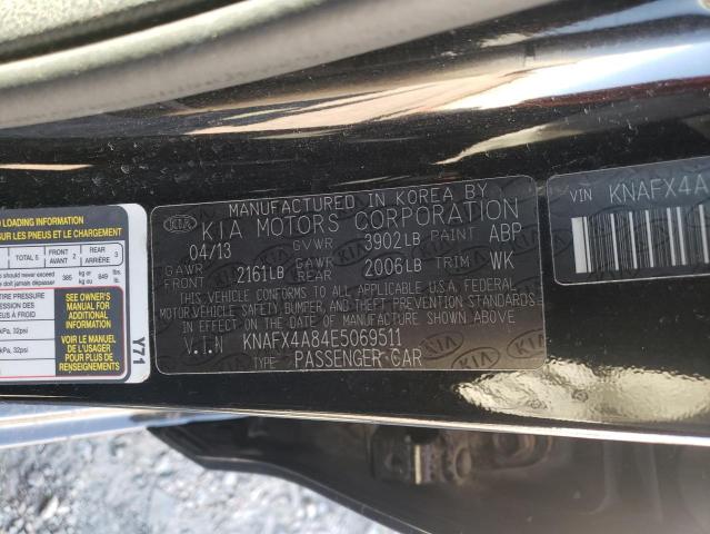 Photo 11 VIN: KNAFX4A84E5069511 - KIA FORTE EX 