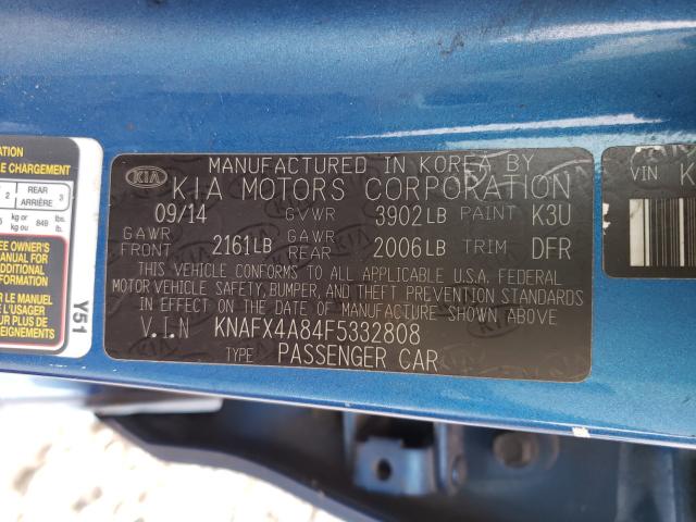 Photo 9 VIN: KNAFX4A84F5332808 - KIA FORTE EX 