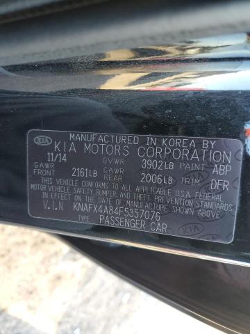 Photo 12 VIN: KNAFX4A84F5357076 - KIA FORTE EX 