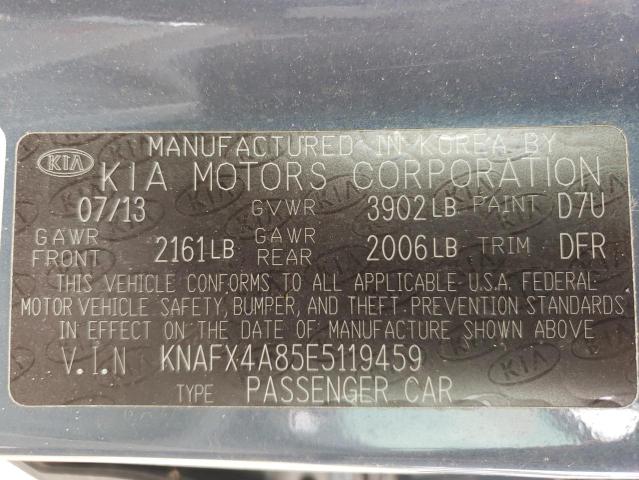 Photo 11 VIN: KNAFX4A85E5119459 - KIA FORTE 