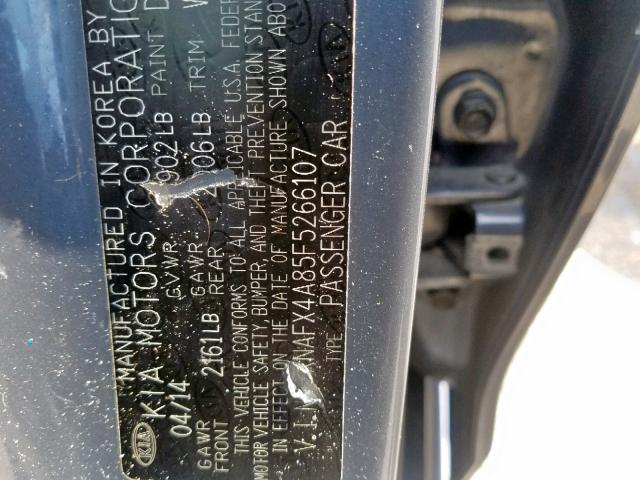 Photo 9 VIN: KNAFX4A85F5266107 - KIA FORTE EX 