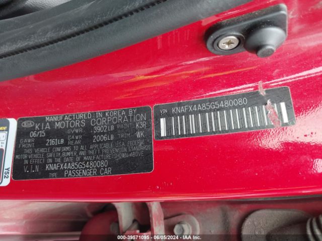 Photo 8 VIN: KNAFX4A85G5480080 - KIA FORTE 