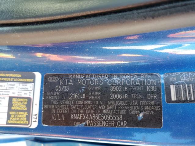 Photo 9 VIN: KNAFX4A86E5095558 - KIA FORTE EX 