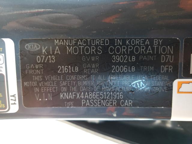 Photo 9 VIN: KNAFX4A86E5121916 - KIA FORTE EX 