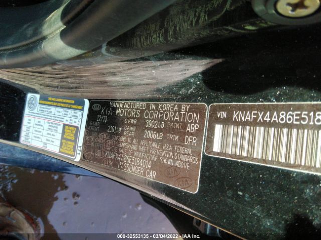 Photo 8 VIN: KNAFX4A86E5184014 - KIA FORTE 