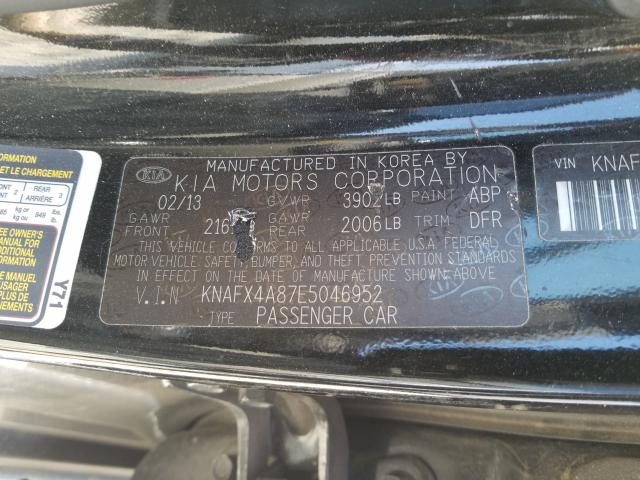 Photo 9 VIN: KNAFX4A87E5046952 - KIA FORTE EX 