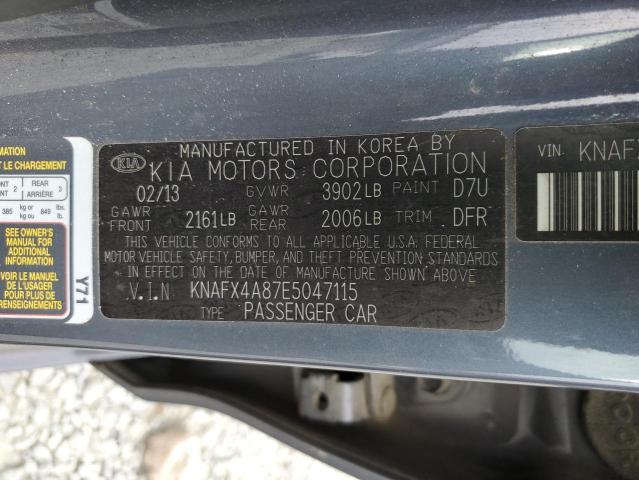 Photo 11 VIN: KNAFX4A87E5047115 - KIA FORTE 