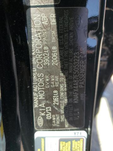 Photo 11 VIN: KNAFX4A87E5053223 - KIA FORTE EX 