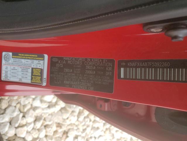 Photo 11 VIN: KNAFX4A87F5392260 - KIA FORTE EX 