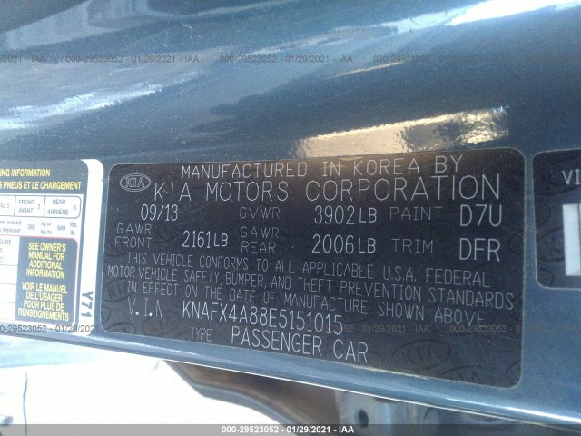 Photo 8 VIN: KNAFX4A88E5151015 - KIA FORTE 