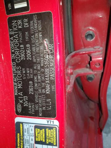 Photo 11 VIN: KNAFX4A88E5160071 - KIA FORTE EX 