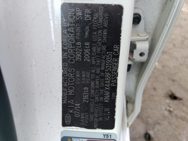 Photo 11 VIN: KNAFX4A88F5319351 - KIA FORTE EX 