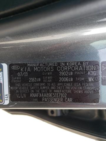 Photo 9 VIN: KNAFX4A89E5117102 - KIA FORTE EX 