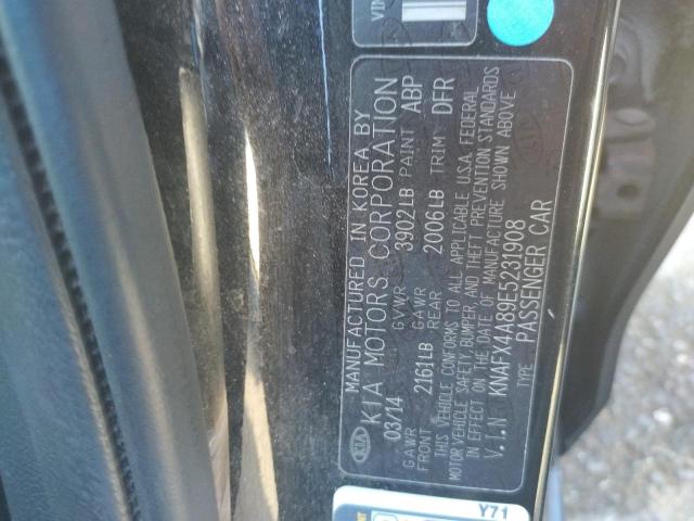 Photo 9 VIN: KNAFX4A89E5231908 - KIA FORTE EX 