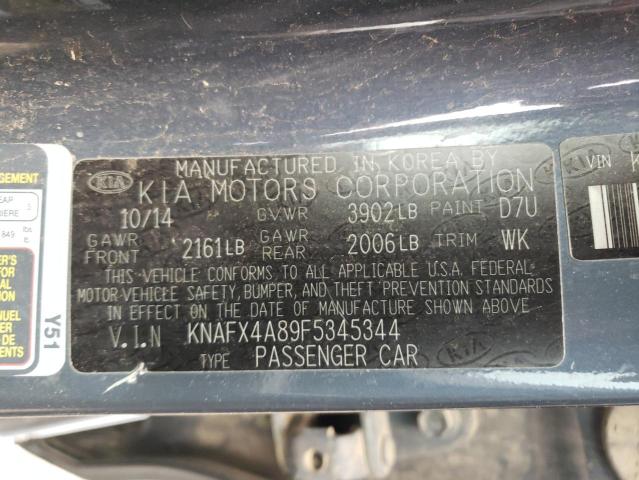 Photo 9 VIN: KNAFX4A89F5345344 - KIA FORTE EX 