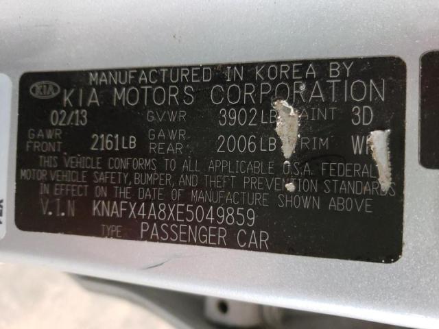 Photo 9 VIN: KNAFX4A8XE5049859 - KIA FORTE EX 