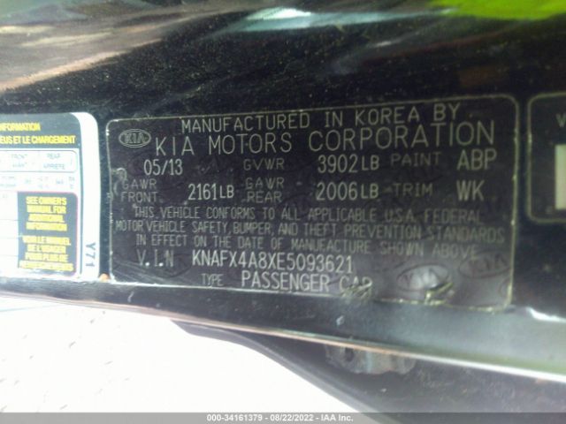 Photo 8 VIN: KNAFX4A8XE5093621 - KIA FORTE 